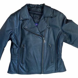 Vance Leathers Biker Moto Jacket Braiding & Studs